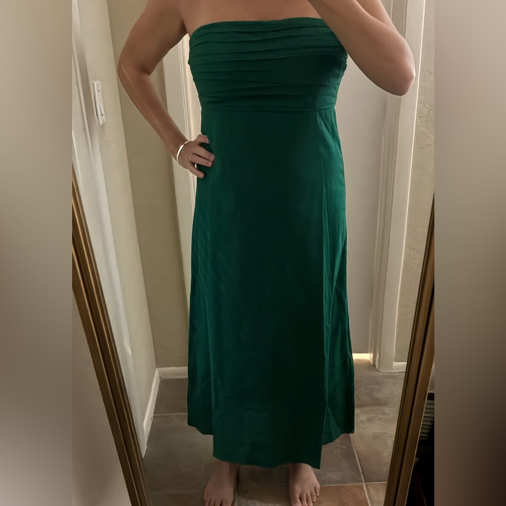 A&F Emerson Strapless Linen-Blend Maxi Dress - Picture 7 of 12
